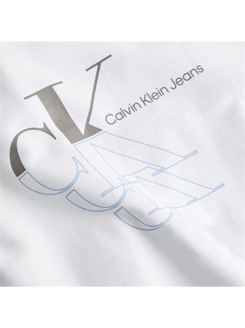 felpa CALVIN KLEIN | J30J325516YAF BIANCO